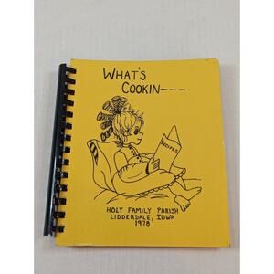 Cookbook 1978 Lidderdale Iowa Holy Family Parish IA recipes Carroll cooking